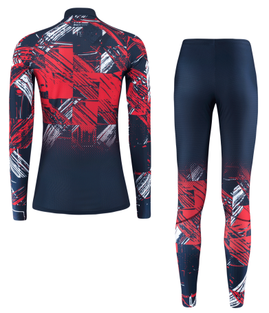 Гоночный костюм LOFFLER WORLDCUP 24 dark blue/red EL28455-455