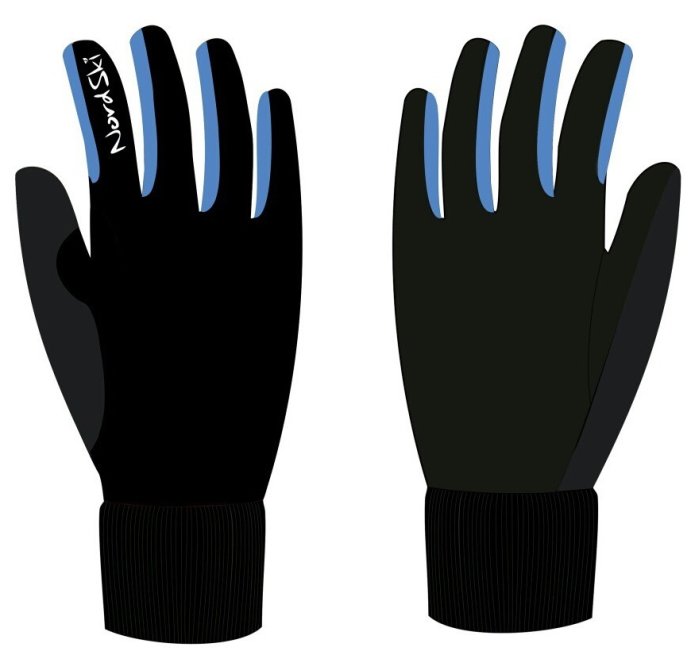 Перчатки Nordski Active BLACK/BLUE WS JR NSJ138170 в Твери