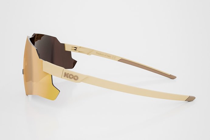 Очки солнцезащитные KOO NEBULA (ванильные матовые /золотистые зеркальные)