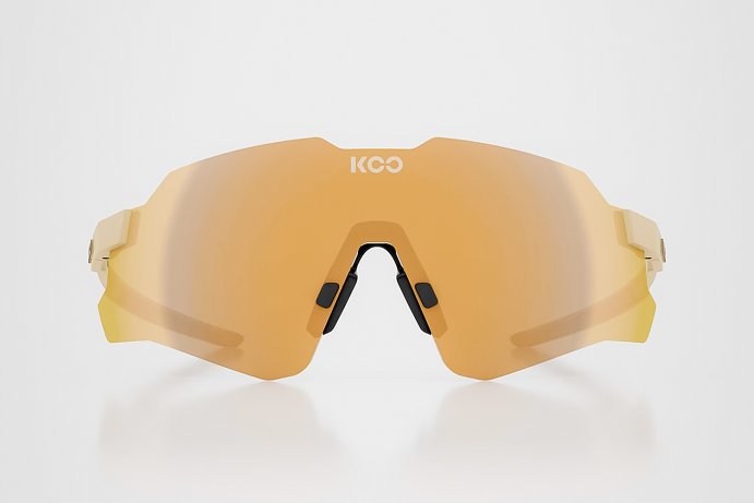 Очки солнцезащитные KOO NEBULA (ванильные матовые /золотистые зеркальные)