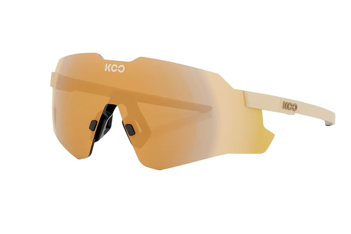 Очки солнцезащитные KOO NEBULA (ванильные матовые /золотистые зеркальные)