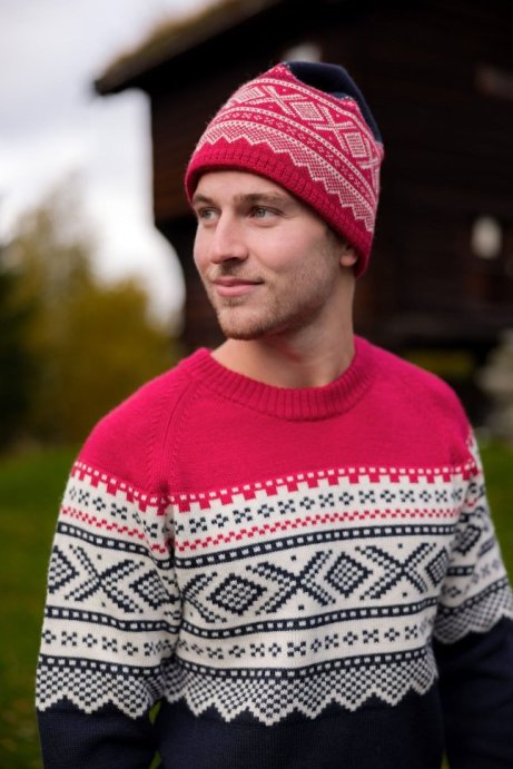 Шапка ULVANG Marius 49871/90404 красный/ваниль 58