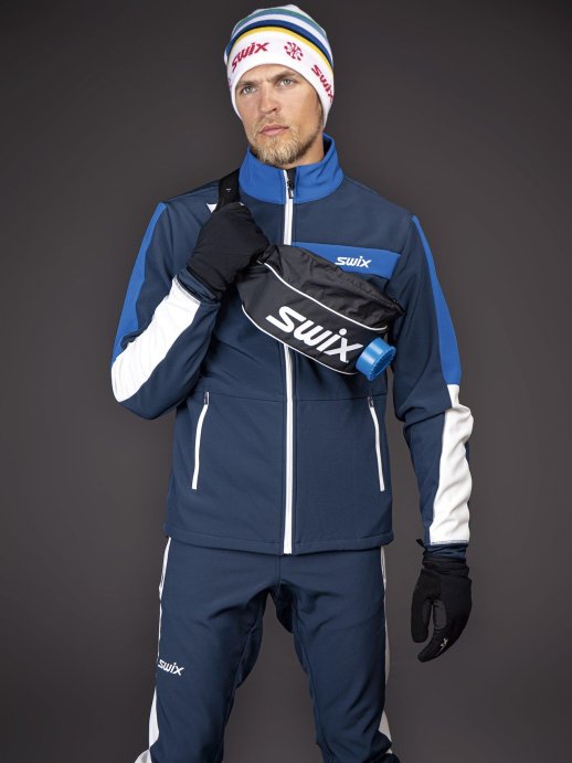 КОСТЮМ РАЗМИНОЧНЫЙ SWIX STRIVE муж. 15291/75100 темно-синий в Твери