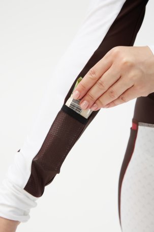 Костюм гоночный Bivium д/жен. "Энергия 2.0" белый_бордовый