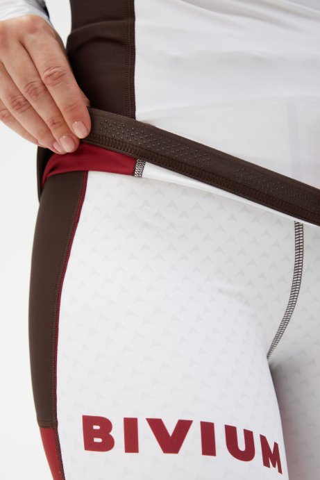 Костюм гоночный Bivium д/жен. "Энергия 2.0" белый_бордовый
