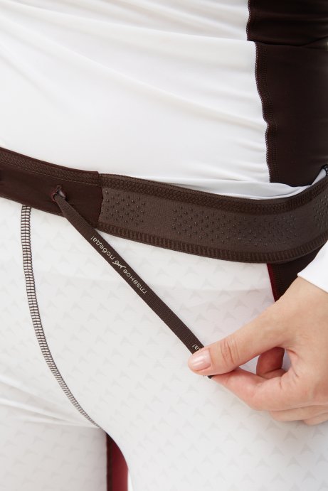 Костюм гоночный Bivium д/жен. "Энергия 2.0" белый_бордовый