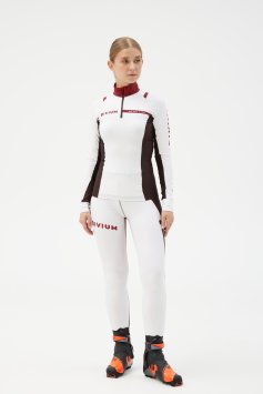 Костюм гоночный Bivium д/жен. "Энергия 2.0" белый_бордовый