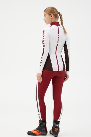 Костюм гоночный Bivium д/жен. "Энергия 2.0" белый_бордовый