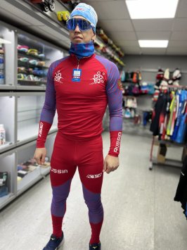Гоночный костюм KV+ LAHTI 2 pieces suit blue\red 21V118.RUS