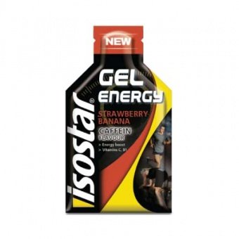 Энергетический гель ISOSTAR GEL Energy + Caffein (Клубника-Банан) 35 гр в Твери
