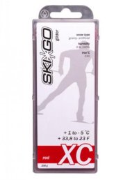 Парафин SKIGO XC Glider Red (для стар. и искус. снега) +1/-5 200 гр.