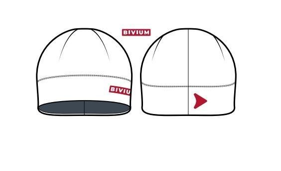 Шапка Bivium Энергия 3.0 белый_графитовый M (56)