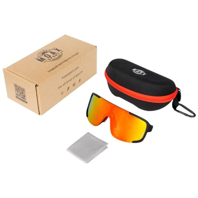 Очки солнцезащитные MOAX VIRU MG023-6 черный/ красный