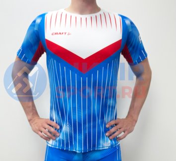 Футболка ШВЕЦИЯ 2024 голуб.-бел.