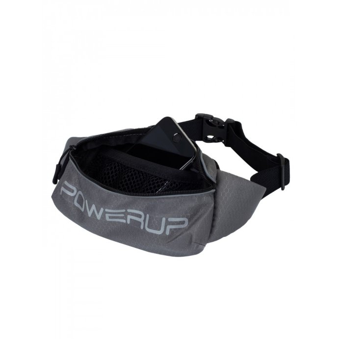 Поясная сумка PowerUp New (Объёмная) серая с лого в Твери
