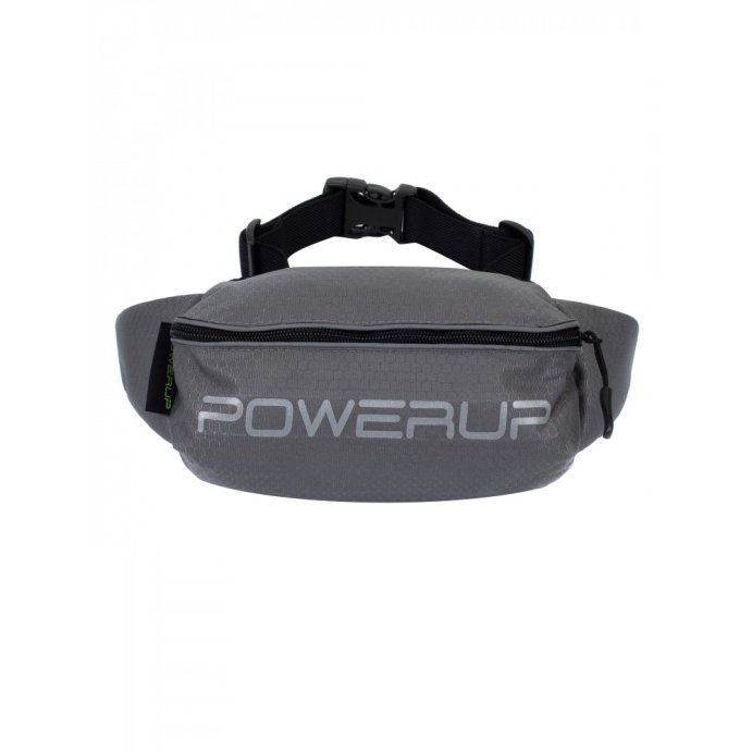 Поясная сумка PowerUp New (Объёмная) серая с лого в Твери