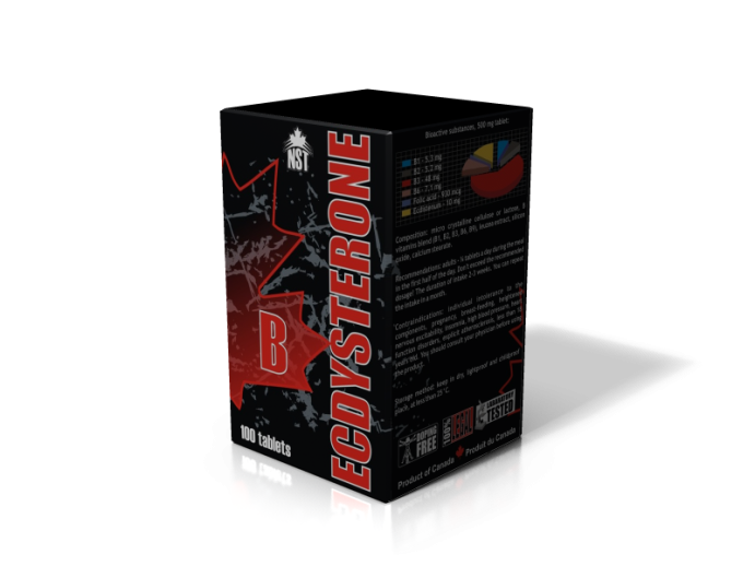 Экдистерон и витамины для мужчин ECDYSTERONE B SPORTLINE 100 т.