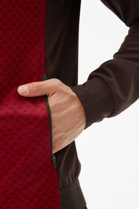 Куртка разминочная Bivium &quot;СноуРан&quot; муж. бордовый_кофейный