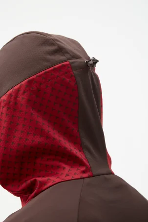 Куртка разминочная Bivium "СноуРан" муж. бордовый_кофейный