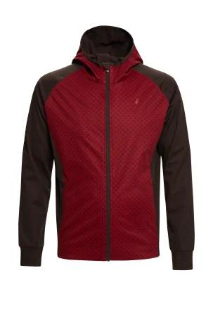 Куртка разминочная Bivium "СноуРан" муж. бордовый_кофейный