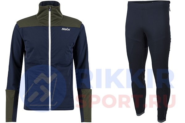 Костюм разминочный SWIX Blizzard XC муж. 12971/75101 темно-синий в Твери