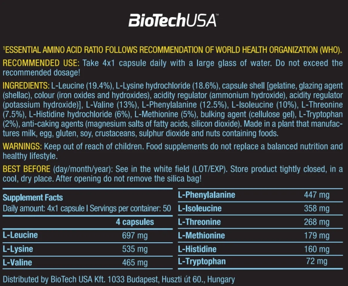 ЕАА / EAA 200 капс. BioTech в Твери