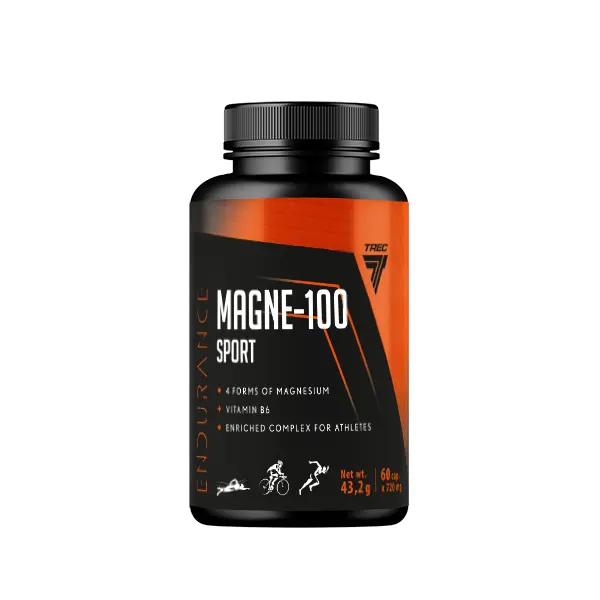 Комплекс 4 Форм Магния + Б6 TREC Magne 100 Sport 60 капсул в Твери