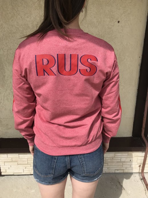 Кофта-свитшот РОССИЯ бордовая