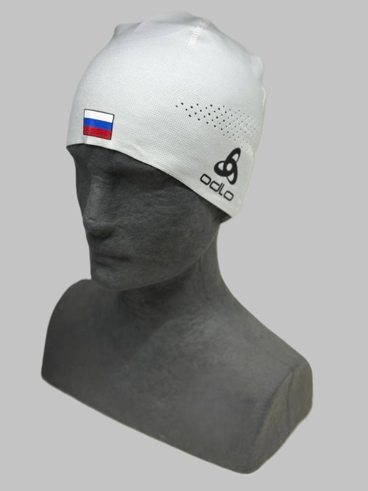Шапка Odlo Move Light Russia белая 772000/RUS14