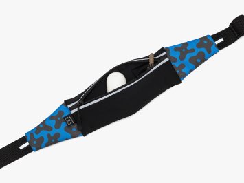 Сумка Enklepp Run Belt 365 (trap-black flowers-blue)