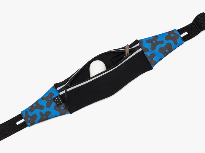 Сумка Enklepp Run Belt 365 (trap-black flowers-blue) в Мурманске