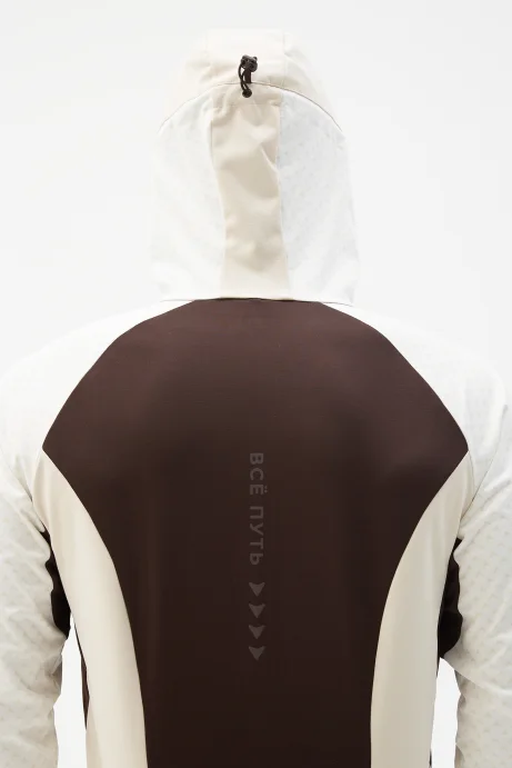 Куртка разминочная Bivium &quot;СноуРан&quot; муж. молочный_кофейный