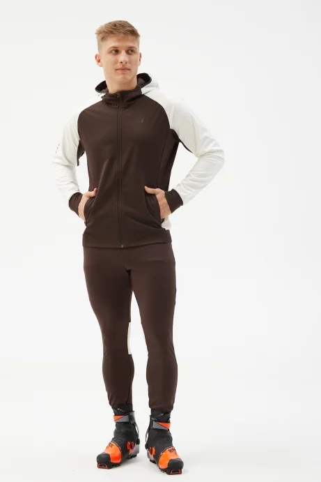 Куртка разминочная Bivium &quot;СноуРан&quot; муж. молочный_кофейный