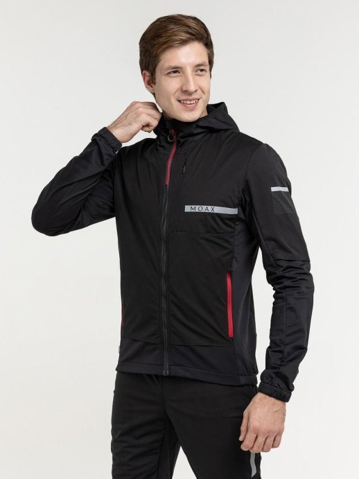 Куртка с капюшоном MOAX Dickson Wind муж. MX314221/10000 черный