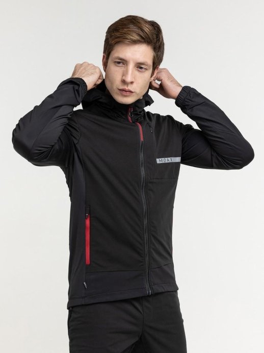 Куртка с капюшоном MOAX Dickson Wind муж. MX314221/10000 черный