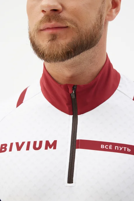 Костюм гоночный Bivium д/муж. &quot;Энергия 2.0&quot; белый_бордовый