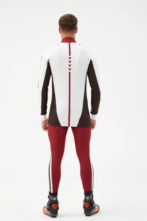 Костюм гоночный Bivium д/муж. "Энергия 2.0" белый_бордовый