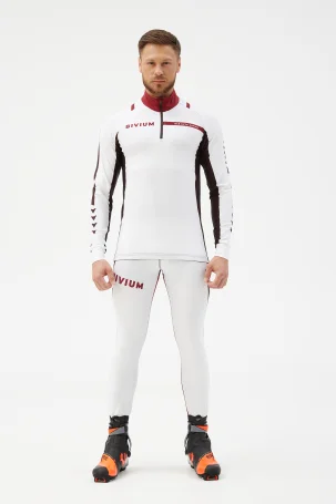 Костюм гоночный Bivium д/муж. "Энергия 2.0" белый_бордовый