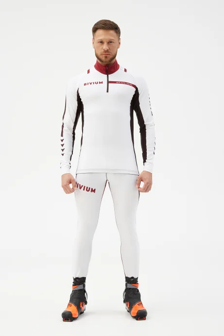 Костюм гоночный Bivium д/муж. &quot;Энергия 2.0&quot; белый_бордовый