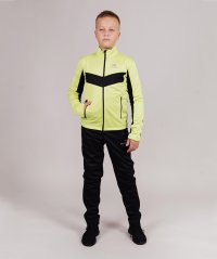 Костюм разминочный Nordski Jr. Base Lime/Black NSJ817180