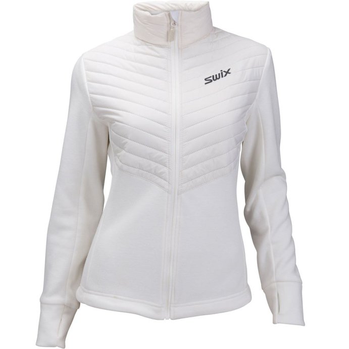 Кофта SWIX Blizzard Hybrid на молнии жен. 15266/00025 снежно-белый
