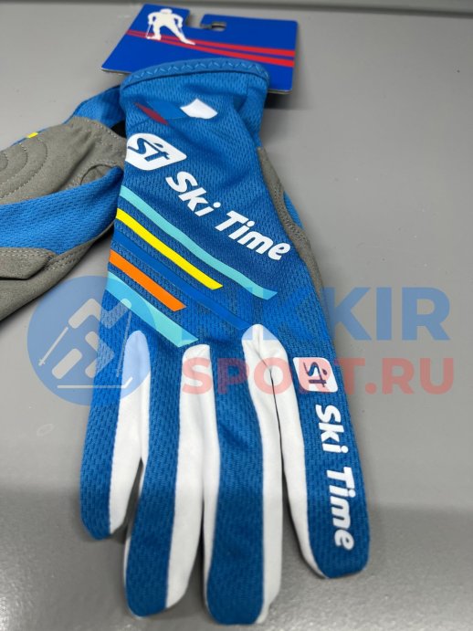 Перчатки лыжероллерные Ski Time синие S1901B NEW