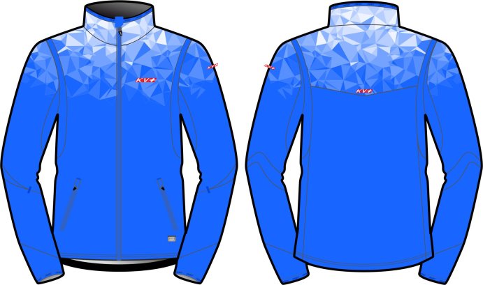 Куртка KV+ TORNADO jacket blue\white 22V104.20