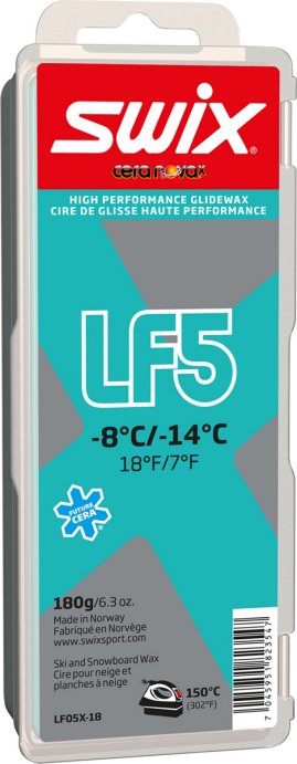 ПАРАФИН SWIX LF5X Turquoise -8C/-14C 180 гр