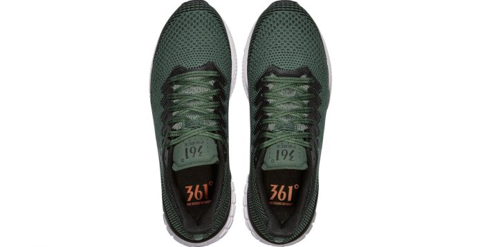 Кроссовки 361 -FIERCE муж. зеленый/черный Y2103/7974