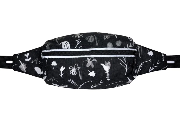 Сумка Enklepp Marathon Waist Bag (flowers black background) в Твери