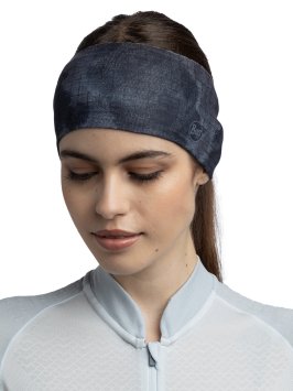 Повязка Buff CoolNet UV Wide Headband Bonsy Graphite 133780.901.10.00