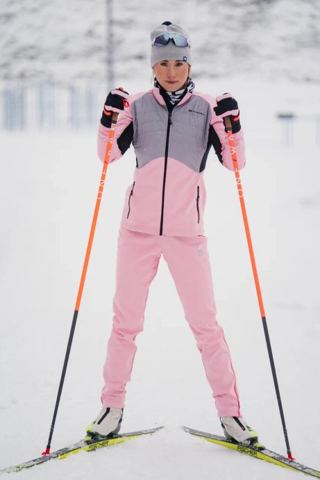 Костюм тренировочный Nordski Hybrid Pro Candy Pink/Grey W NSW606911/NSW522951 в Мурманске