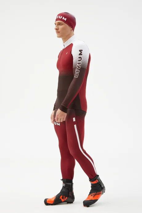 Костюм гоночный Bivium д/муж. &quot;Энергия 2.0&quot; коричневый_бордовый