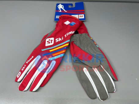 Перчатки лыжероллерные Ski Time красн. S1901 NEW